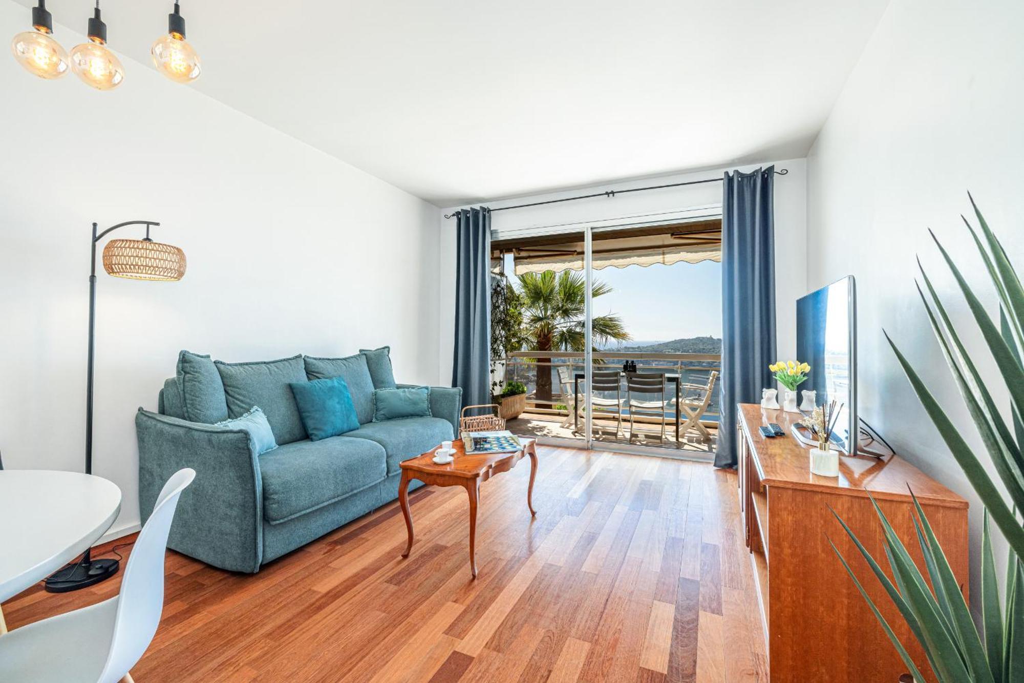 Apartament Extraordinary Sea View - 1 Bdr With Ac Villefranche-sur-Mer Zewnętrze zdjęcie