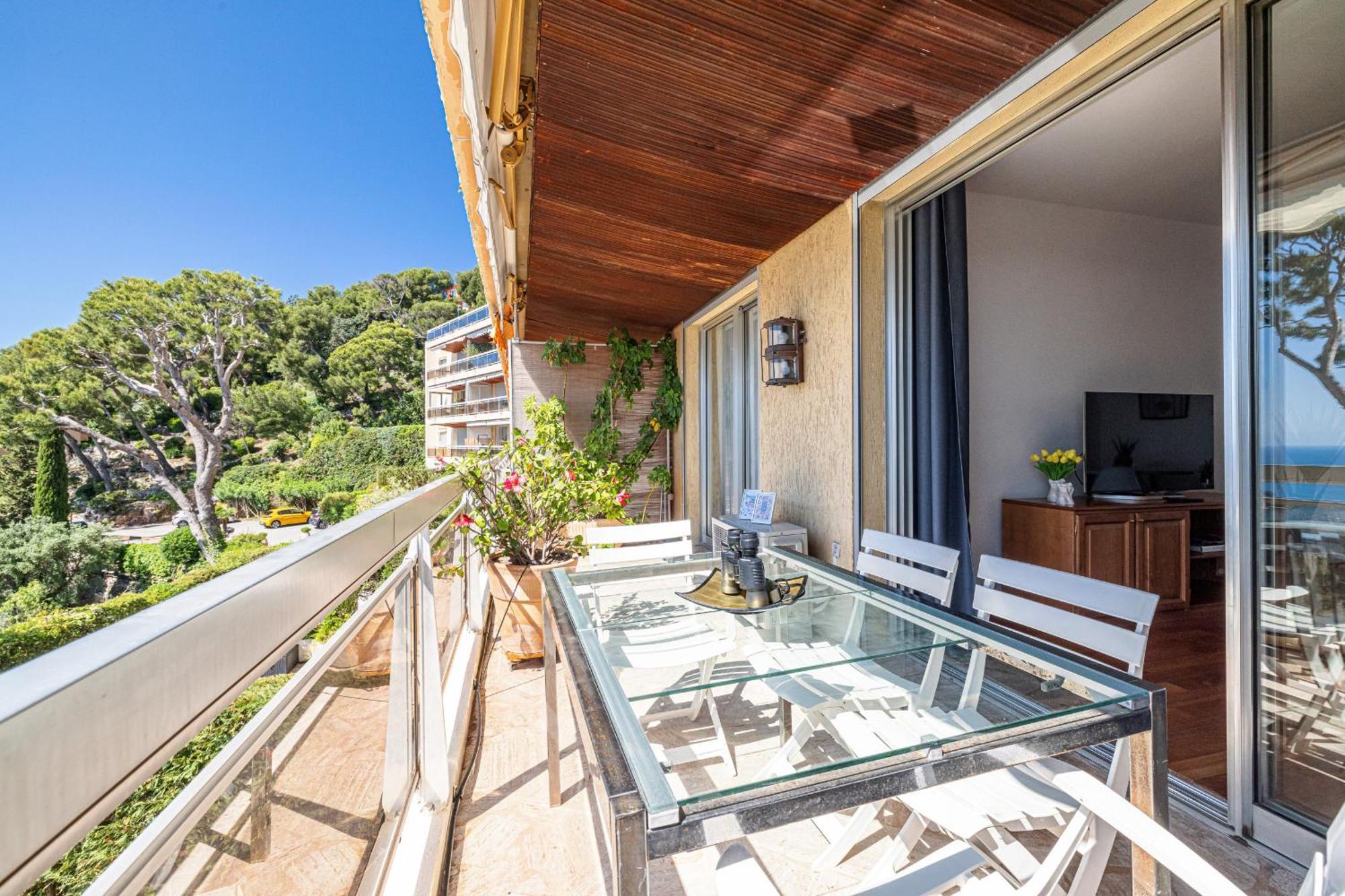 Apartament Extraordinary Sea View - 1 Bdr With Ac Villefranche-sur-Mer Zewnętrze zdjęcie